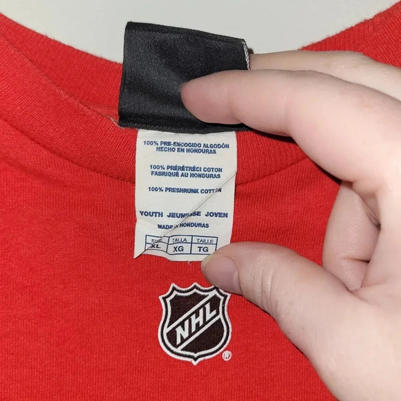 Detroit Red Wings Reebok Tee Kids/Youth XL LIDSTROM #5 NFL Hockey LOT E28 - Picture 4 of 6